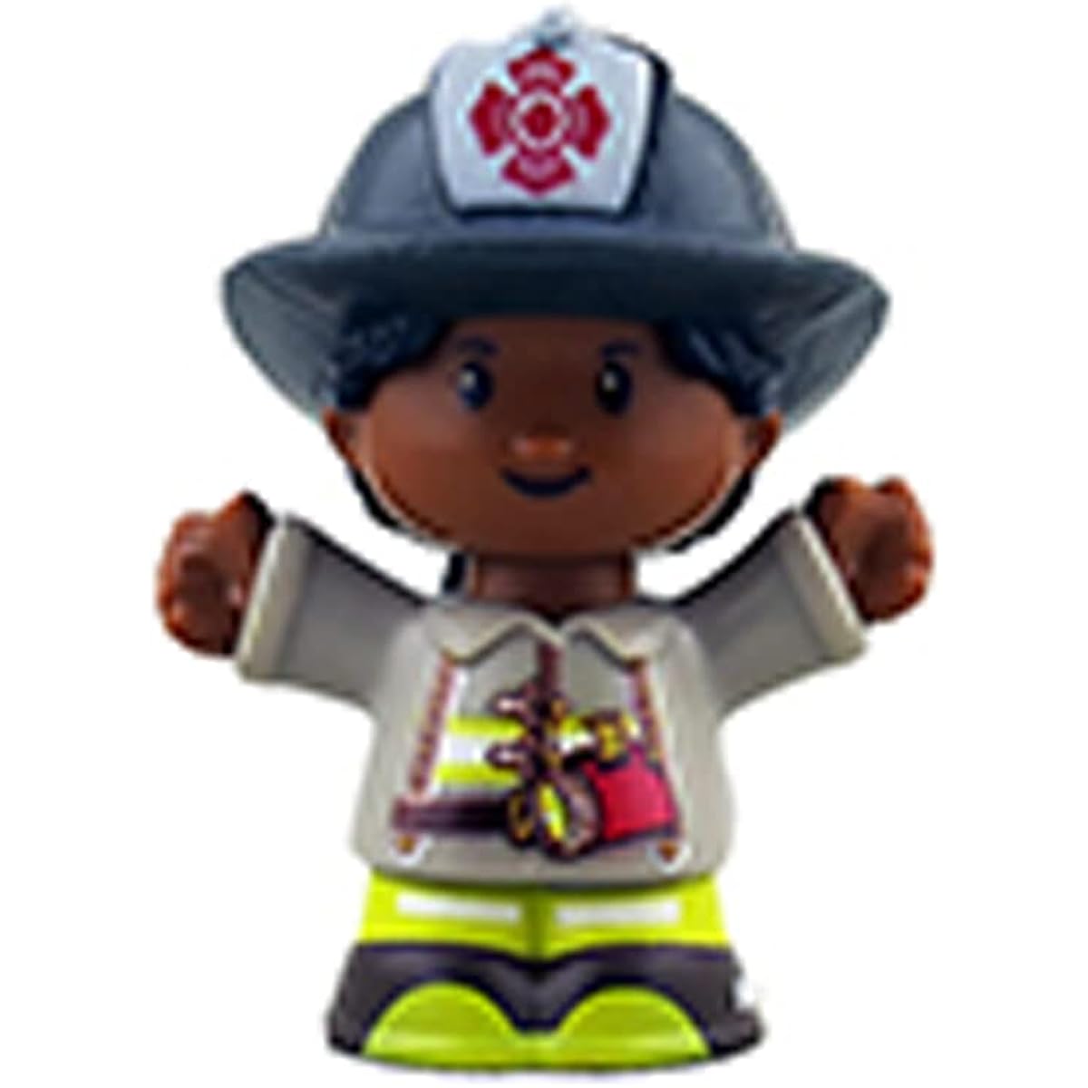 Fisher-Price Little People to The Rescue Fire Truck Playset - Replacement Part for GGT34 African American Firefighter Firefighter Figure - Compatible with Other Playsets