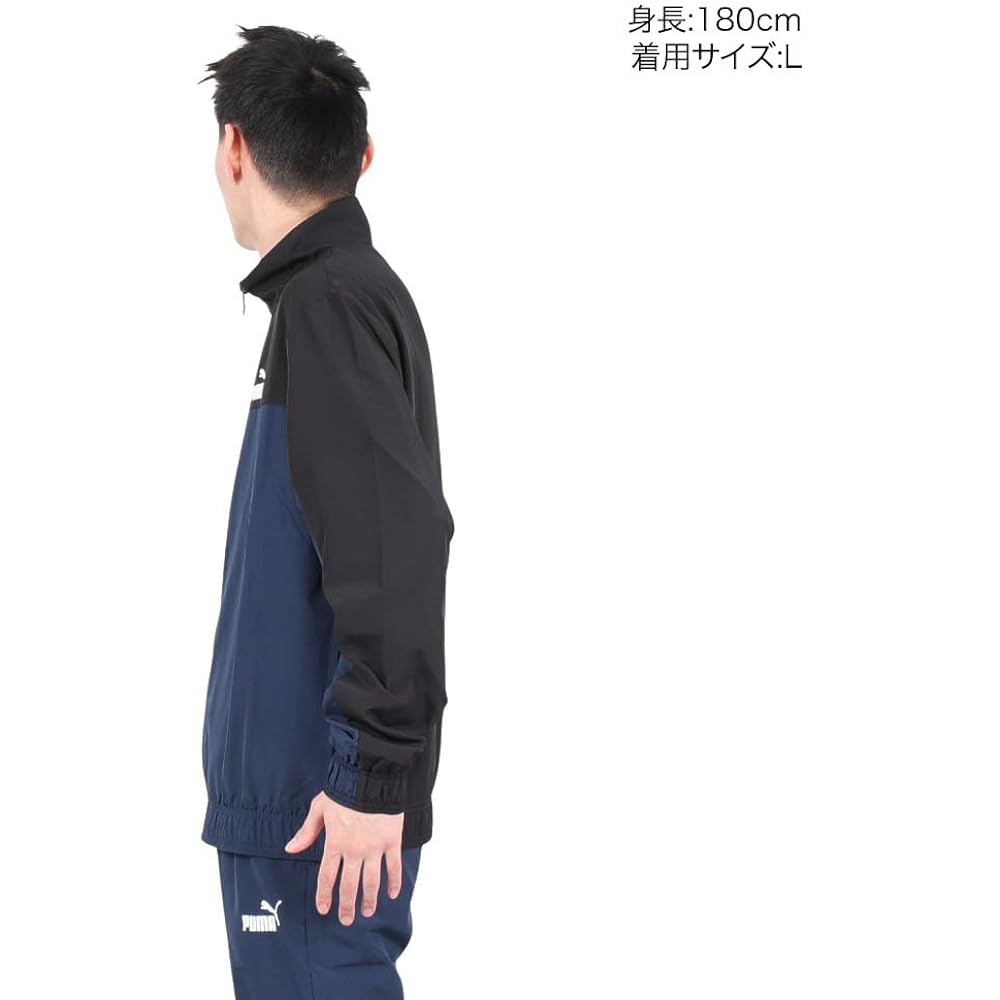 PUMA 681261 Men's Running Training Top and Bottom Set Woven Tracksuit