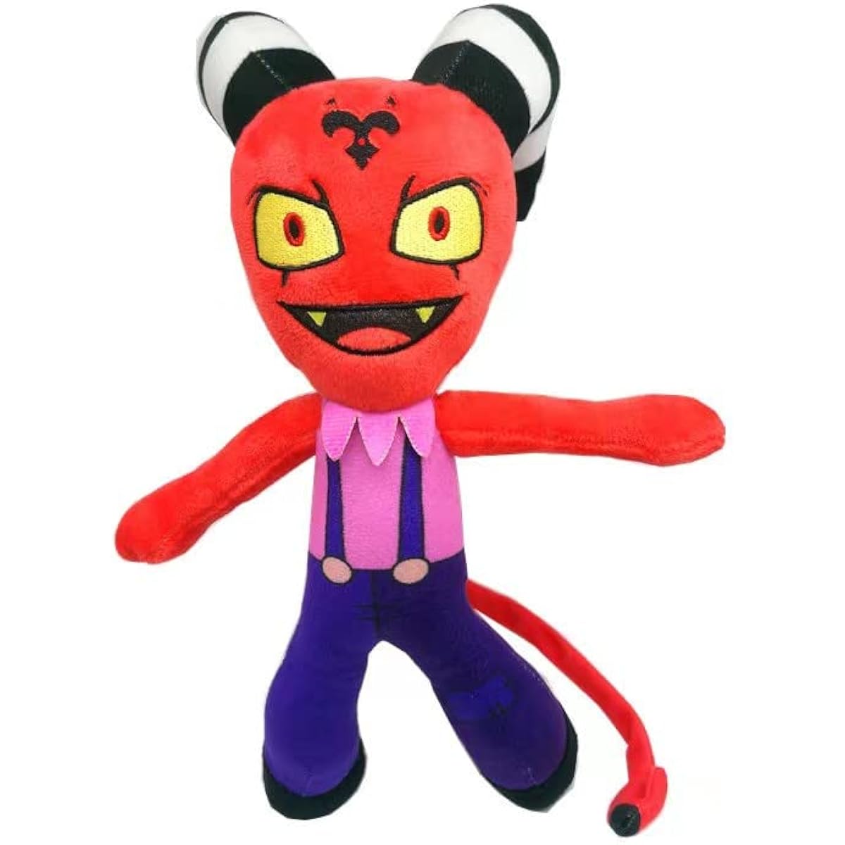 TYHVDE Devil Plush Toy 30cm/11.8inch Stuffed Doll Anime Young Figure Pillow Fan Children Birthday Gift (Red)