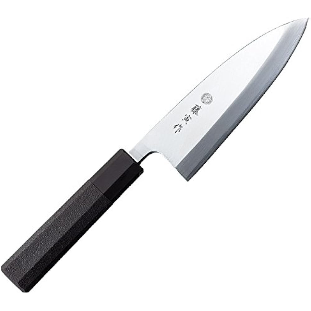 Made by Fujitora Yanagiba 210mm Made in Japan Molybdenum Vanadium Steel Single Edge Kansai Style Sashimi Knife Octagonal Handle MV Molybdenum Vanadium Steel 2 Layer Composite Elastomer Handle FUD-1110