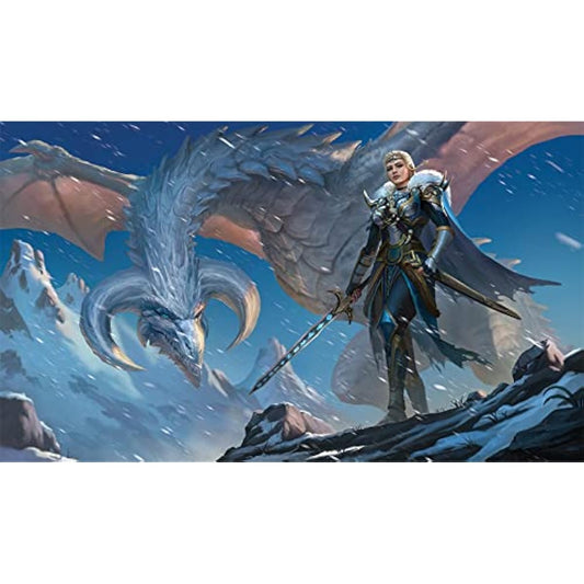 Nala Tolbryth - Dragon Knight - TCG Playmat and Mouse Pad - 24 x 14 inches - Fantasy North