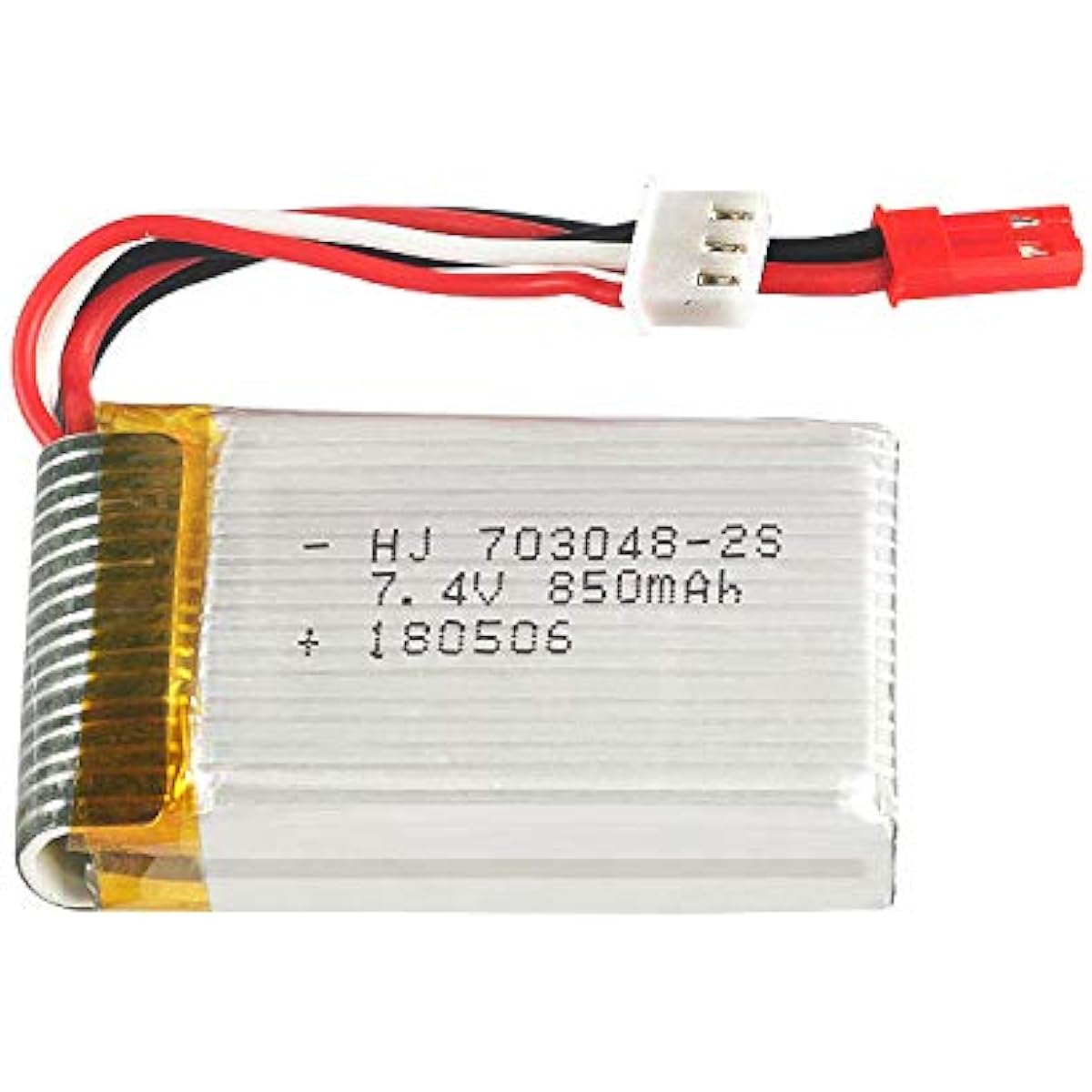 2pcs 7.4V 850mAH 20C Lipo Battery 703048 UDI U829A U829X MJXRC X600 HQ 907 Remote Control Lithium Polymer Battery JST Plug