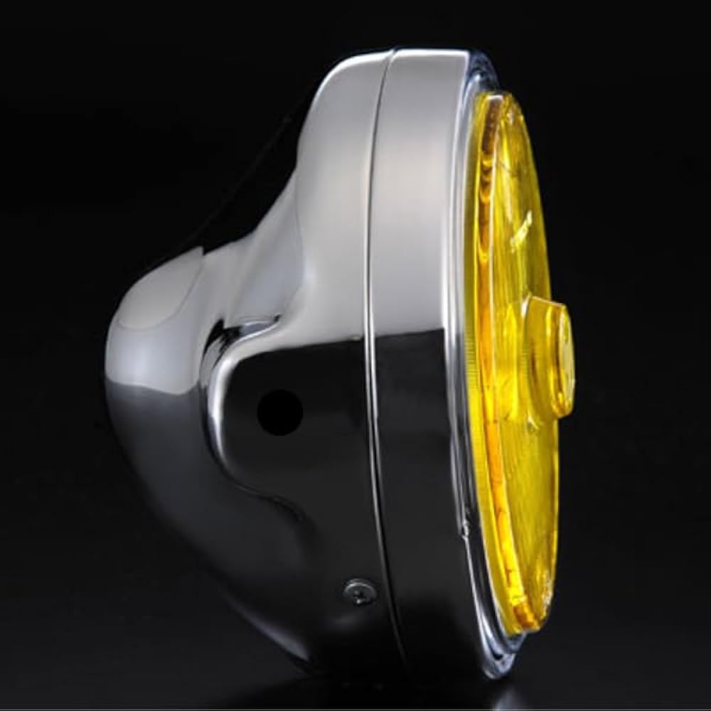 (Marshall) Headlight Marshall 889 Driving Lamp Full Kit Yellow Lens Plated Case KAWASAKI Kawasaki General Purpose