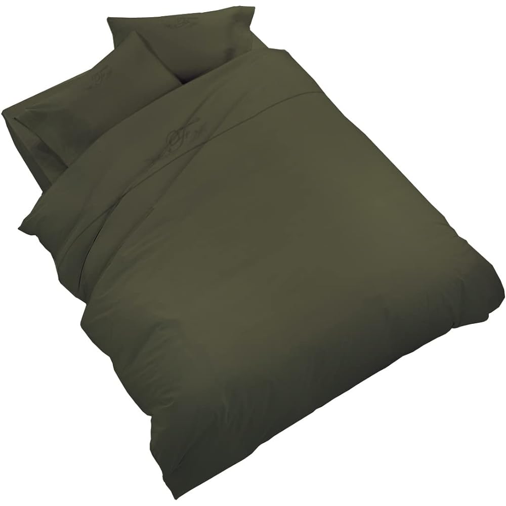 [Genuine France Bed product] Fitted sheet, single size (97 x 195 cm), olive color "UR (Arges Cross) basic mattress cover" compatible with mattress thickness 30 cm, 100% cotton, made in Japan 036677120