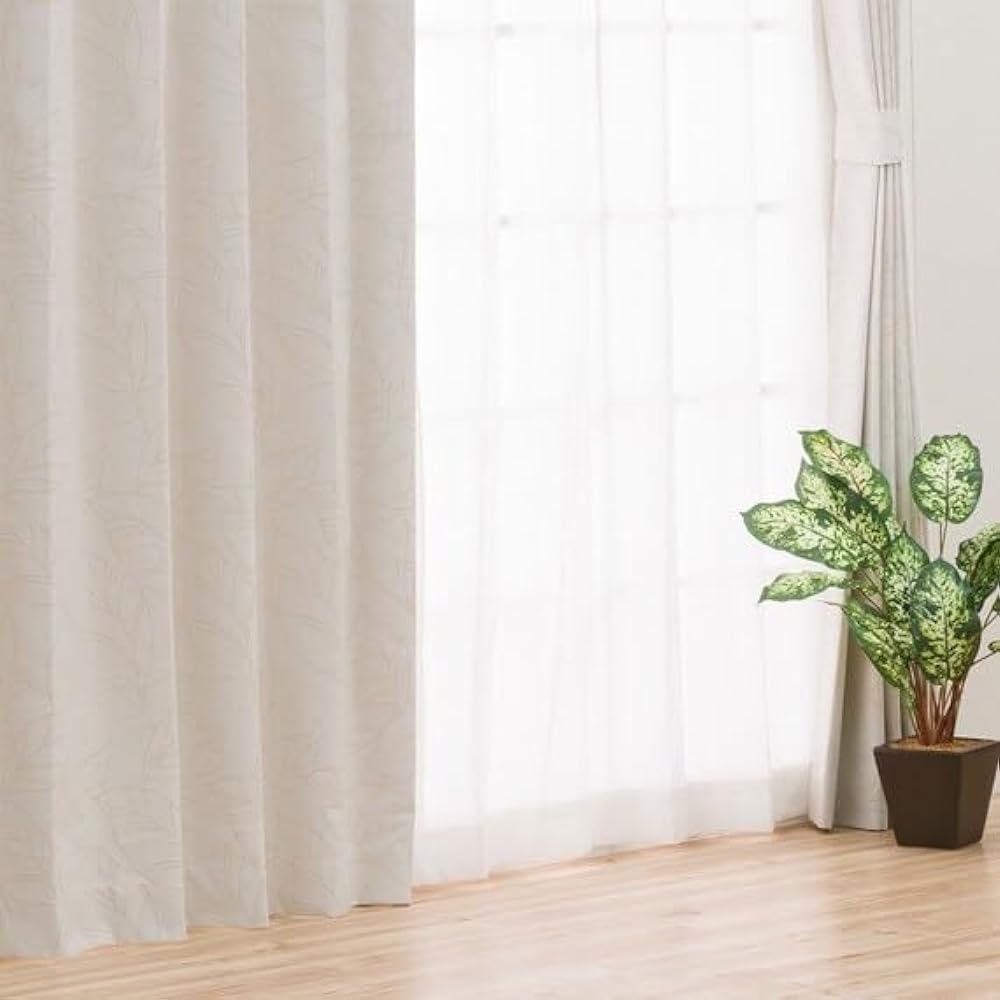 NITORI 7325336 Class 1 Blackout/Heat Insulation/Sound Insulation Curtains Lila Ivory 100X200X2