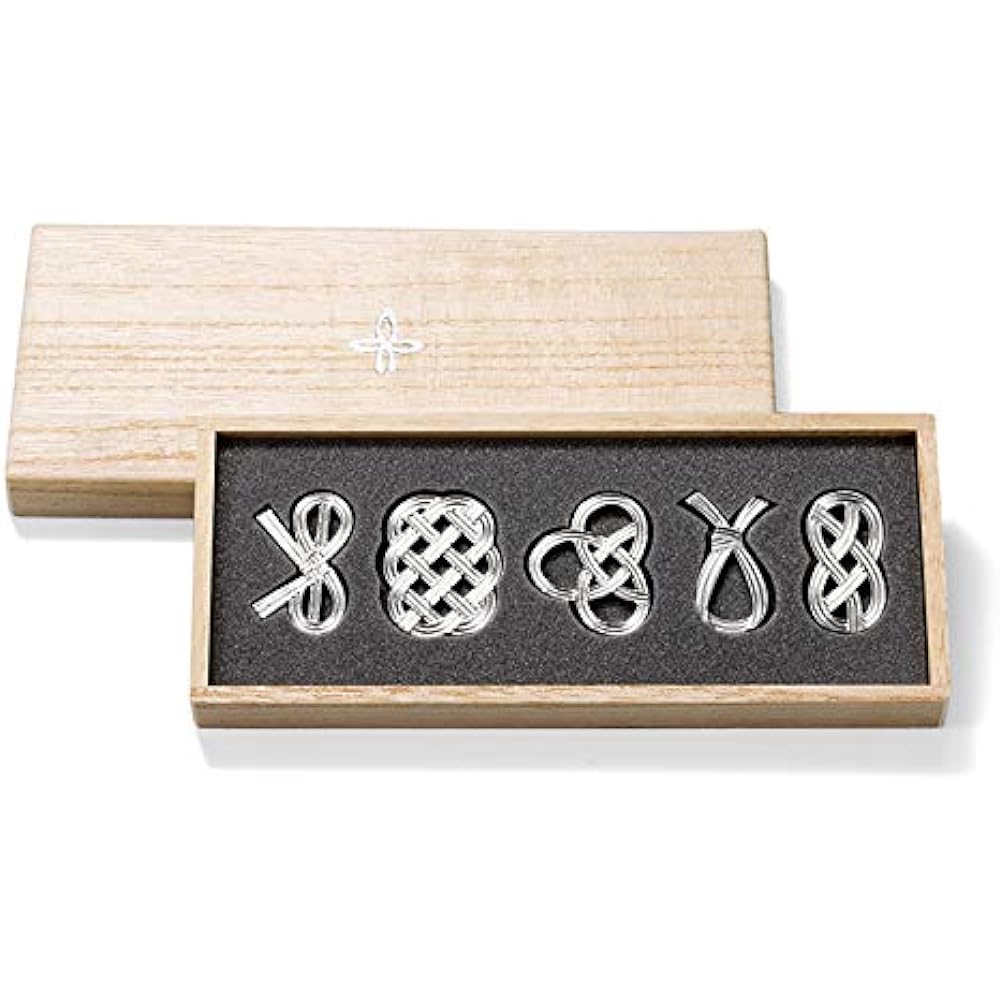 [Wrapping with Nousaku Japanese paper] Chopstick rest - Knot - 5 pieces