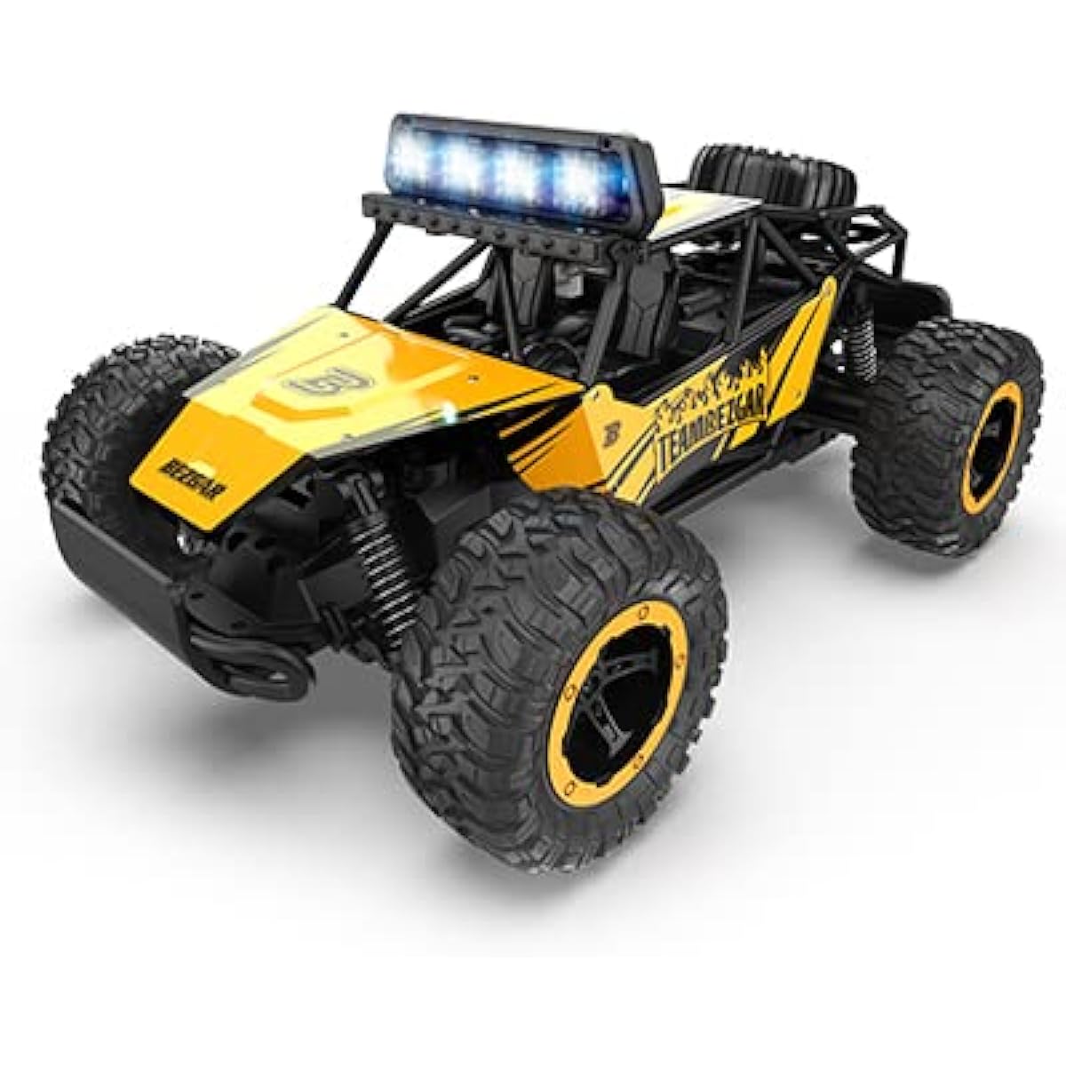 BEZGAR TB141 RC Car 1:14 Scale Remote Control Car 2WD High Speed 20 Km/h All Terrain Electric Toy Off-Road RC Car Truck Crawler with 2 Rechargeable Batteries for Boys Girls Kids Adults