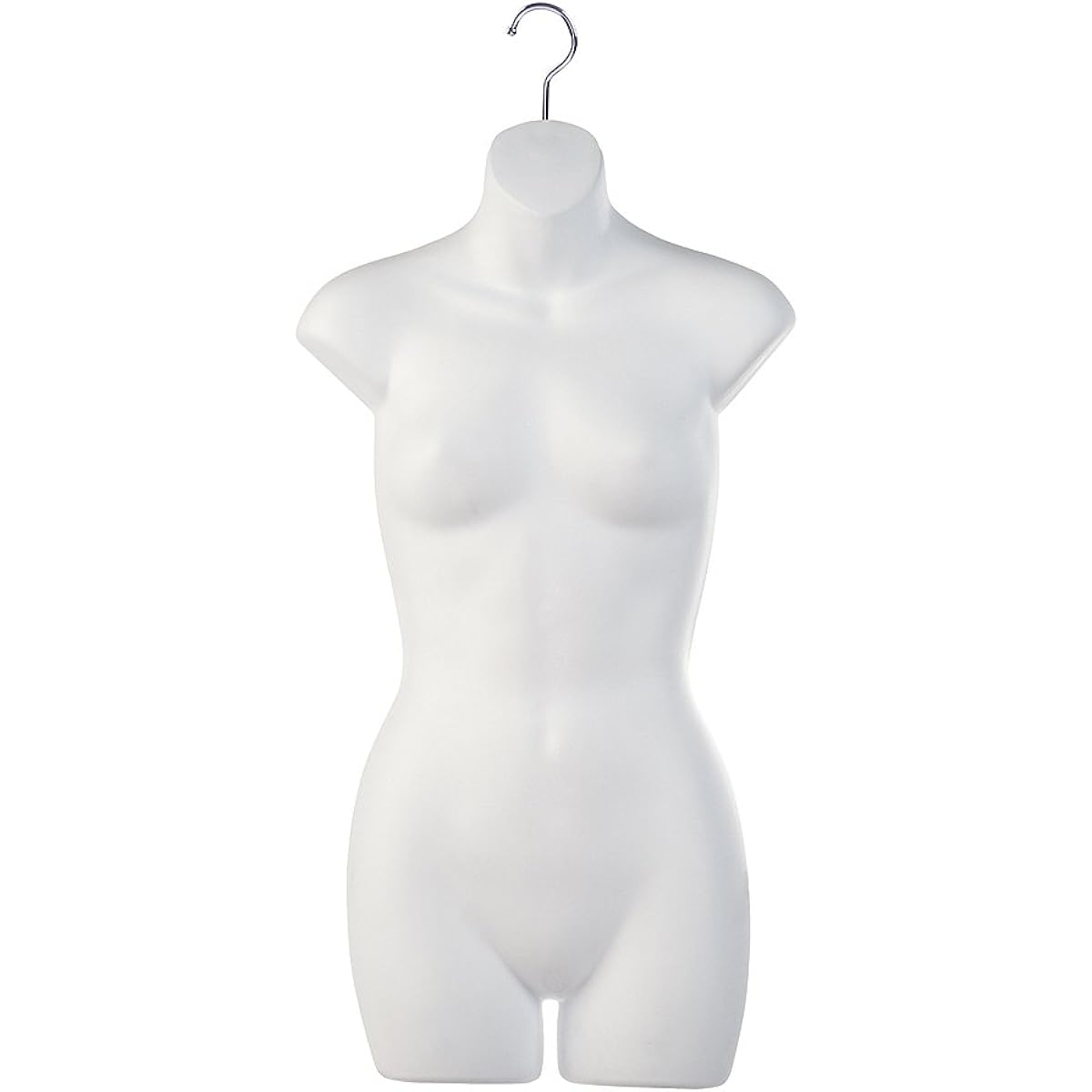 Only Hangers #8081W Plus #XS157W White Dress Women's Upper Body Mannequin Form S Size M Size