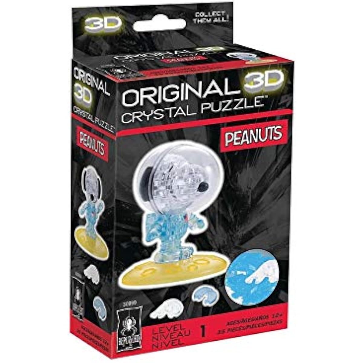 BePuzzled 3D Crystal Puzzle - Peanuts Astronaut Snoopy