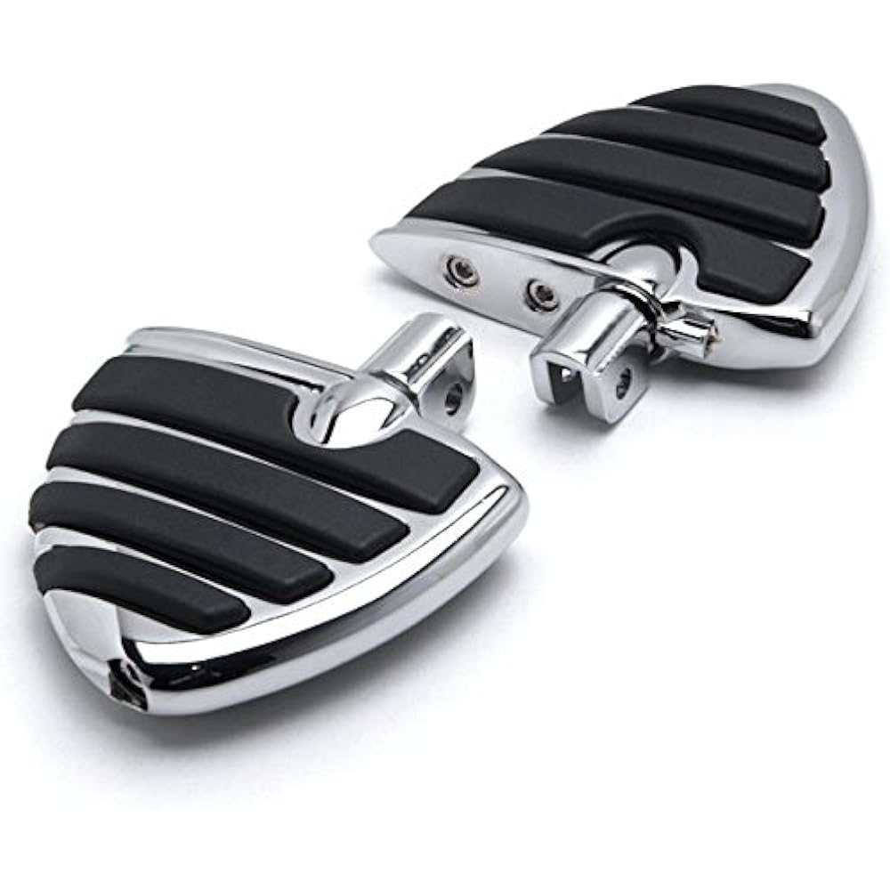 Krator Chrome Motorcycle Wing Footpegs Footrest L+R Suzuki M109R All Models 2006-2013 Front