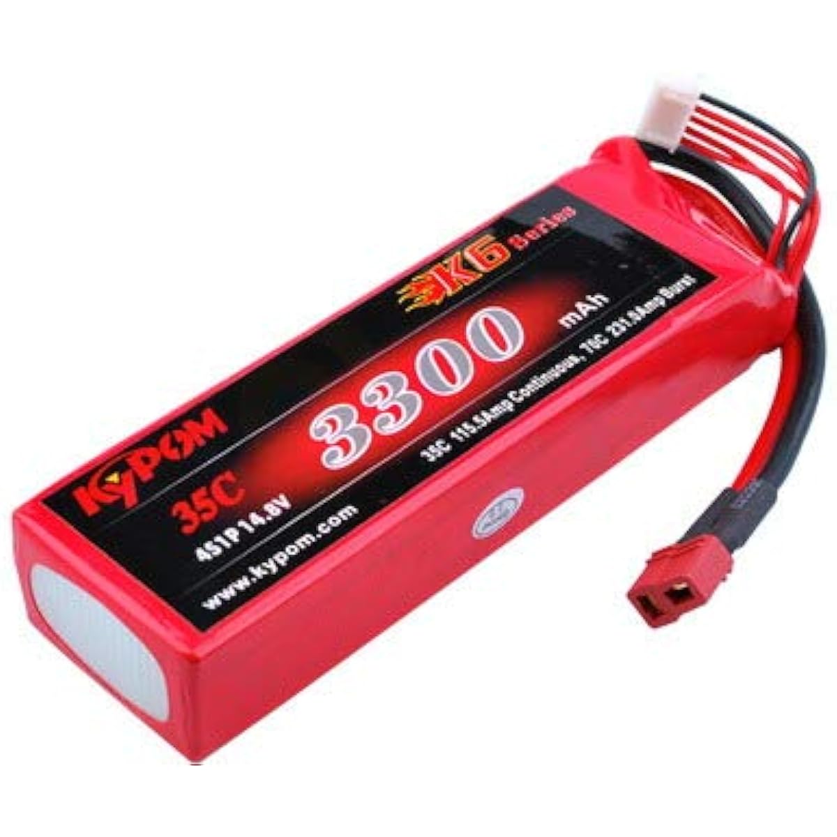Kypom K6 14.8V 3300mAh 35C70C LiPo Battery