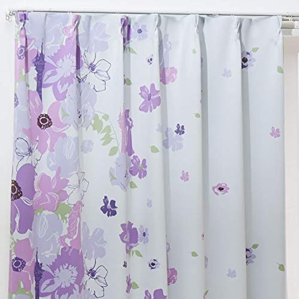 Disney Rapunzel 2nd Grade Blackout Curtains Set of 2 SB-432 Disney Princess Heat Insulation 2nd Grade Blackout Curtains Width 100 x 200cm Length