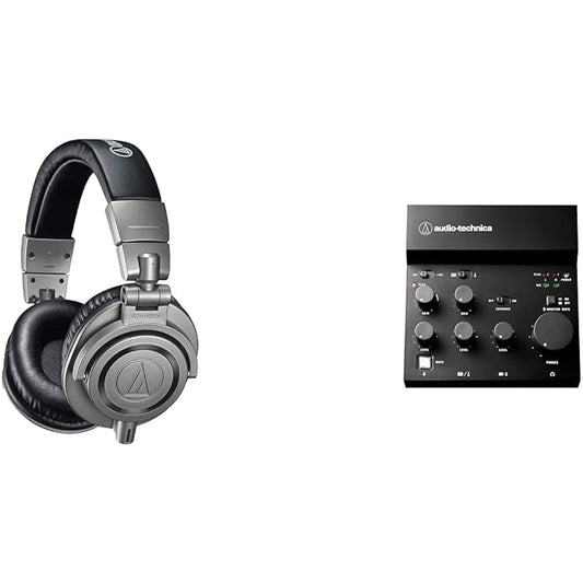 Audio-Technica AT-UMX3 Audio Interface & ATH-M50xGM Monitor Headphones USB Audio Mixer Distribution Equipment