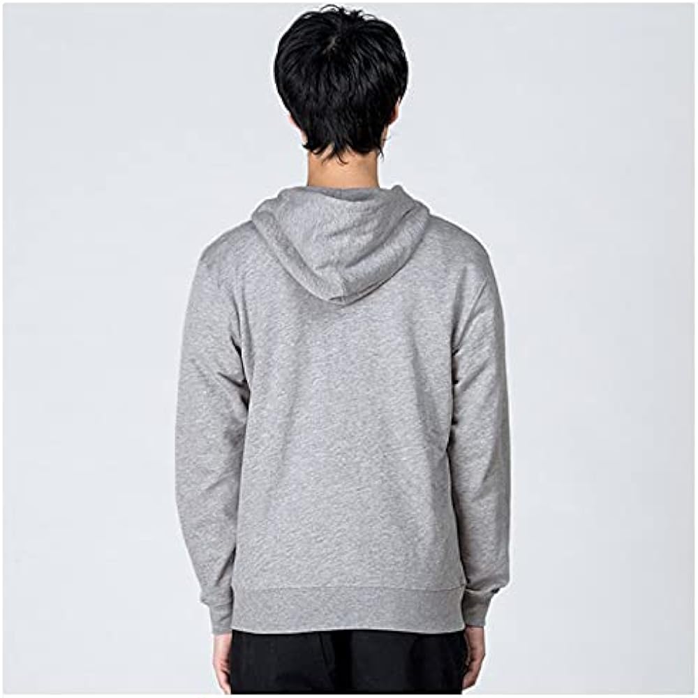 Printstar Men's 8.4 oz Fleece Zip Up Light Hoodie [Full Zip] Sweat Parka Men's 8.4 oz Fleece Zip Up Light Parka [Full Zip] 00217-MLZ Men's