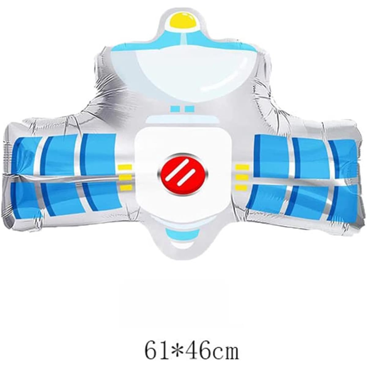 Morndew 3pcs Space Station Robot Satellite Foil Balloons for Space Themed Party Baby Shower Kids Birthday Party Decorations