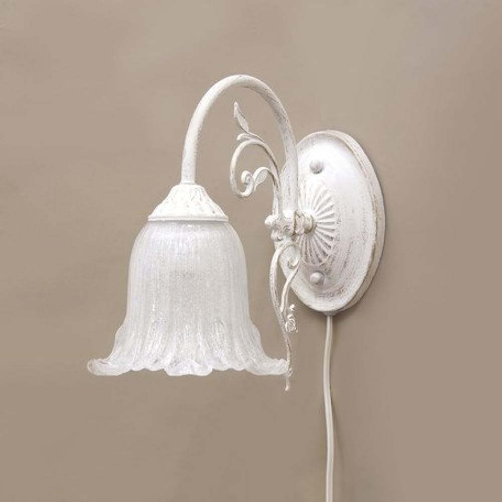 Akizuki Boeki Classical Wall Lamp 1 Light White Blush Gold L29 x W15 x H23cm Isabela DL16569-1W WGD