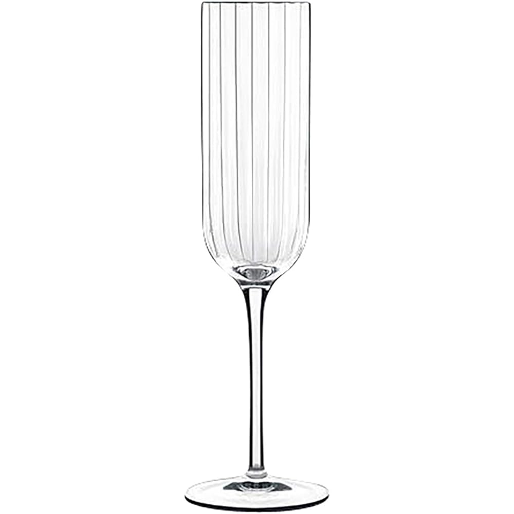 Luigi Bormioli Champagne Glass Clear 210ml Flute Champagne Glass LU28(11283/01)(4) 4 Pieces