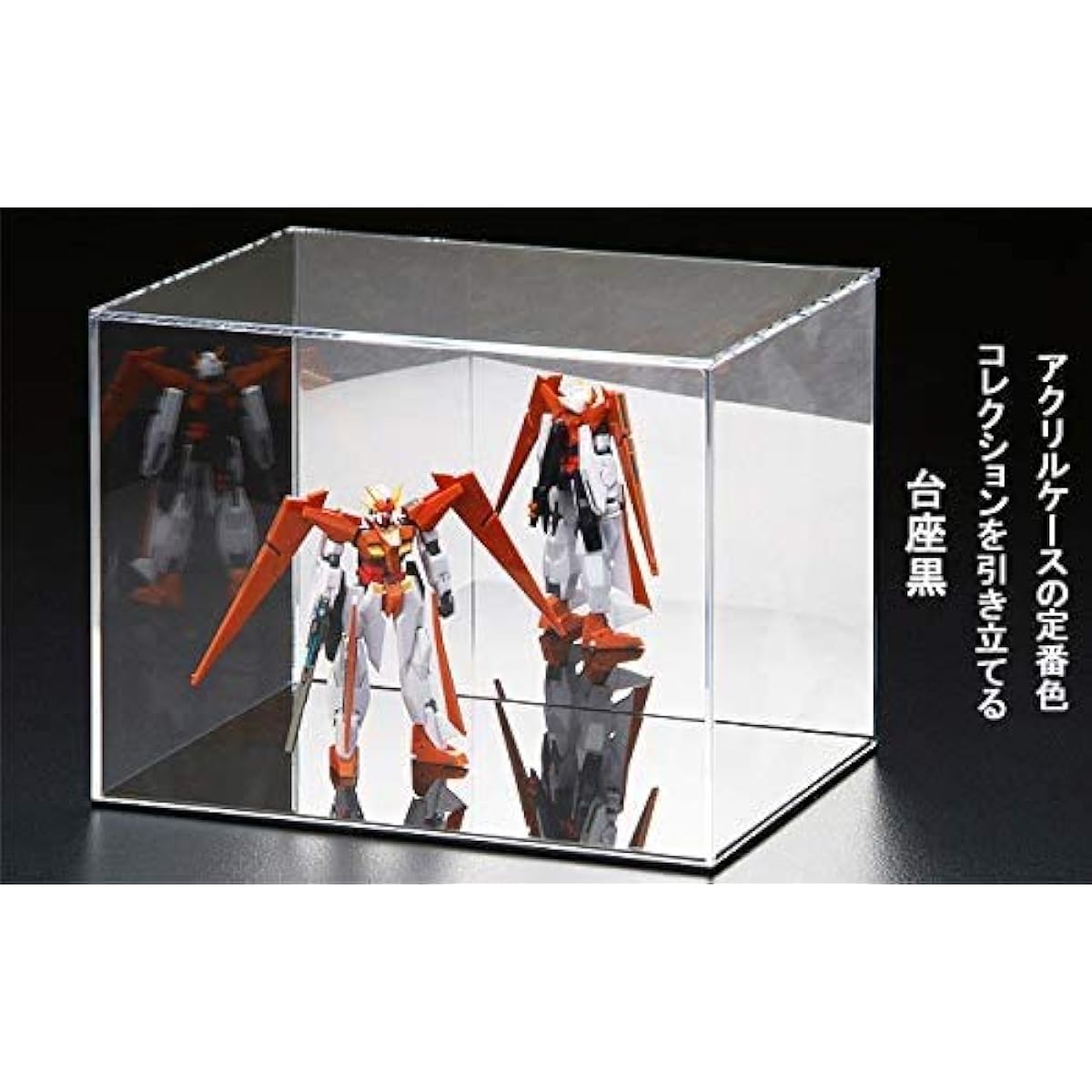 misorato W600H400D300 [Free size adjustment] Back mirror acrylic case (black base) Made with Japanese acrylic panels Collection case, display case, figure case, doll case (for Hina dolls, May dolls, welcome dolls)