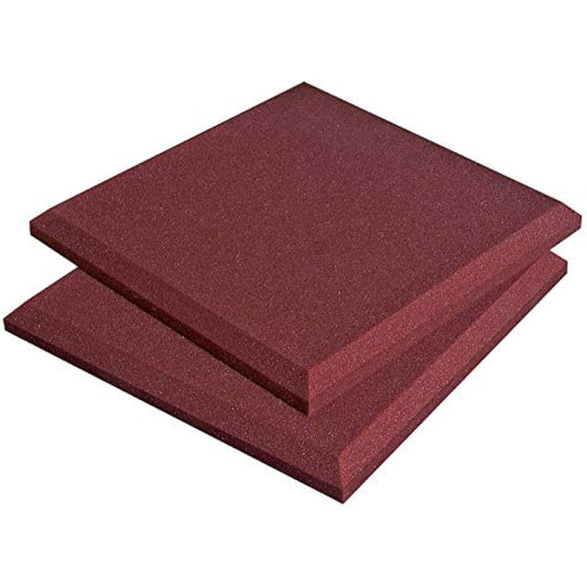 AURALEX Sound-Absorbing Material SonoFlat 2″ 14 Sheets 30cm x 30cm Burgundy Thickness 5cm Sound-Absorbing Material