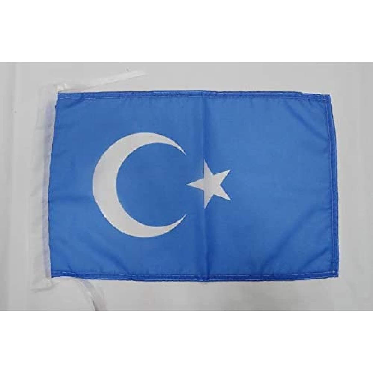 AZ Flag East Turkestan Flag 18" x 12" Cord - Small Flag of China Turkestan 30 x 45cm - Banner 18x12"