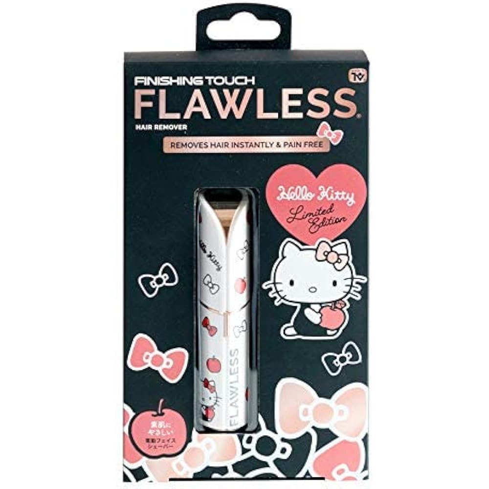 Direct Teleshop [Genuine Japanese Product] Flawless Electric Face Shaver Facial Shaving Razor Unwanted Hair for Women Rotary Electric Shaver Cordless Ladies Downy Hair (Apple Kitty)