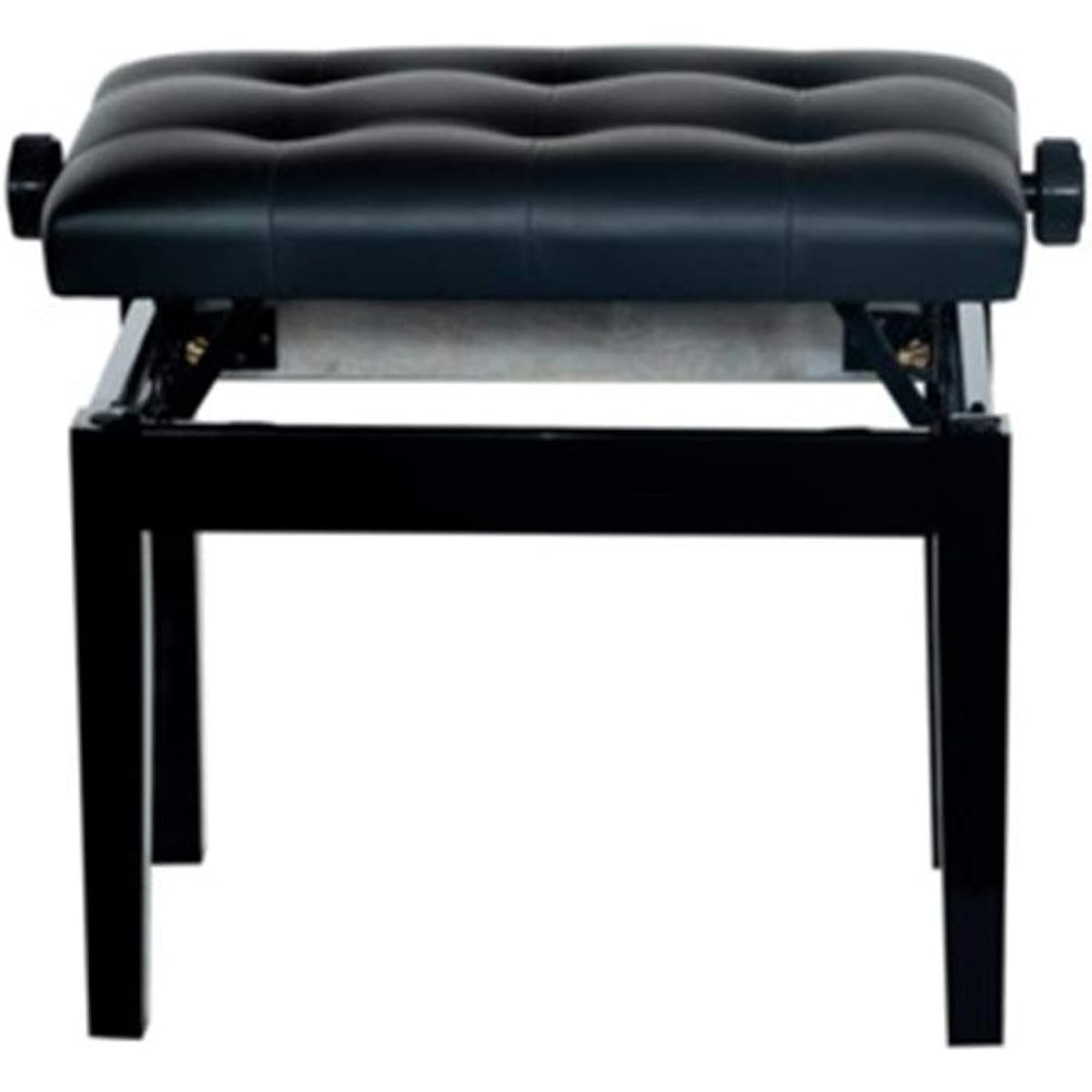 Piano bench Piano stool Lifting piano stool Ergonomic piano stool Single with bookshelf Comfortable seating experience (Color : Black, Size : 56x35x56cm)