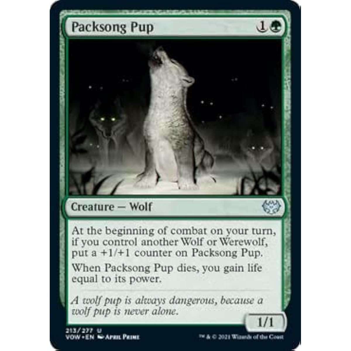 Magic: The Gathering - Pac-Thong Pup (213) - Foil - Innistrad: Crimson Oath