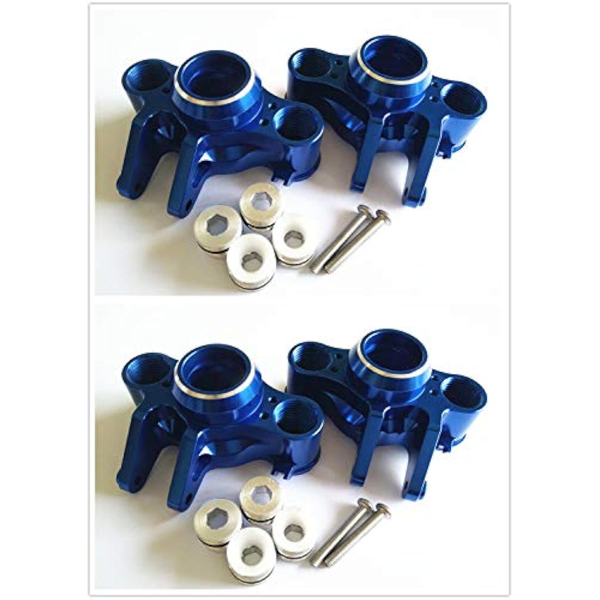Aluminium Axle Carriers Left & Right Front & Rear -2PR Blue for 1/10 RC E-REVO 2.0 VXL 8635 Traxxas