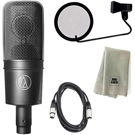 Audio Technica AT4040 Condenser Microphone + Canon Cable 3m + Pop Guard PO-05S + Cloth Set