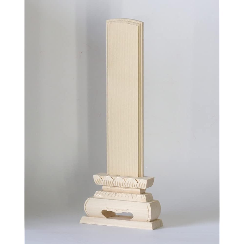 Shiraki tablets, Nekomaru, 8 cm, set of 10, total height 32 cm, 8.0 cm, wooden, 49 days memorial service, funeral