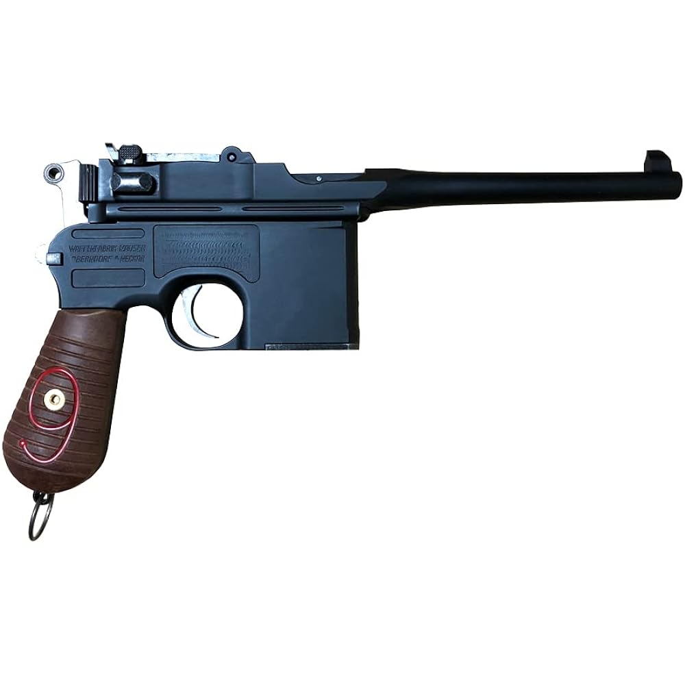 A!CTION Mauser C96 Red9 Matte Black Model Gun Complete Product