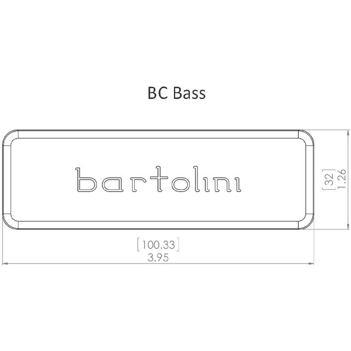 BARTOLINI bass pickup BC4C-T