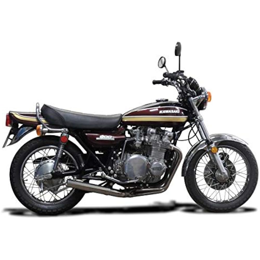 DELKEVIC Full Exhaust Stainless Steel Classic Type KAWASAKI Z1 Z2 Z750 Z900 1972-1976 Down Pipe Muffler COM3255
