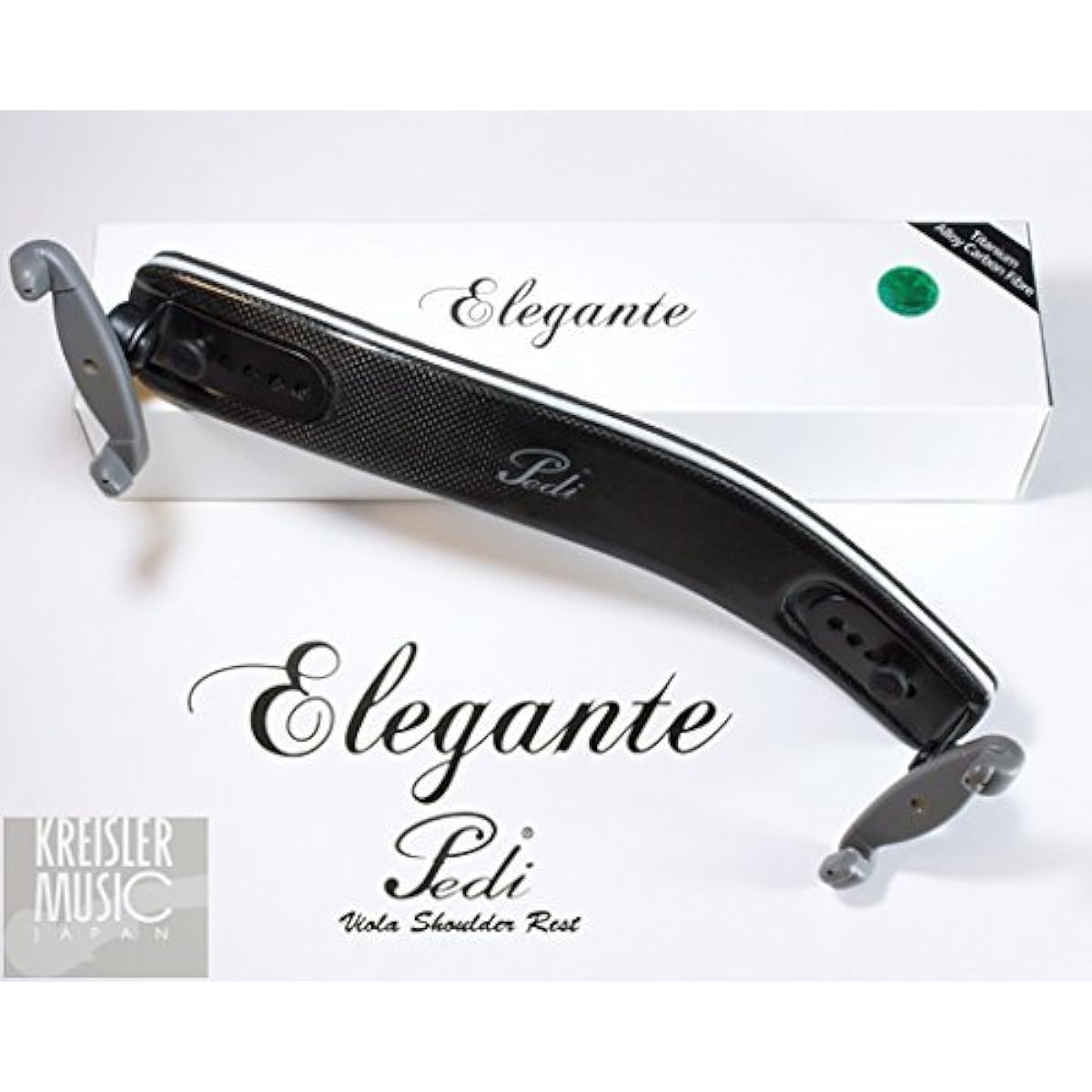 Viola shoulder rest ◆ Pedi Elegante ◆ Made of carbon and titanium. Ultra-lightweight and excellent sound projection!