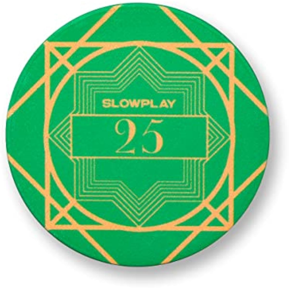 SLOWPLAY Nash Ceramic Poker Chips - Bulk Casino Grade Ceramic 10 Gram Poker Chips for Texas Hold'em, 39mm Professional Chips, Pack of 50, 25 Denominations