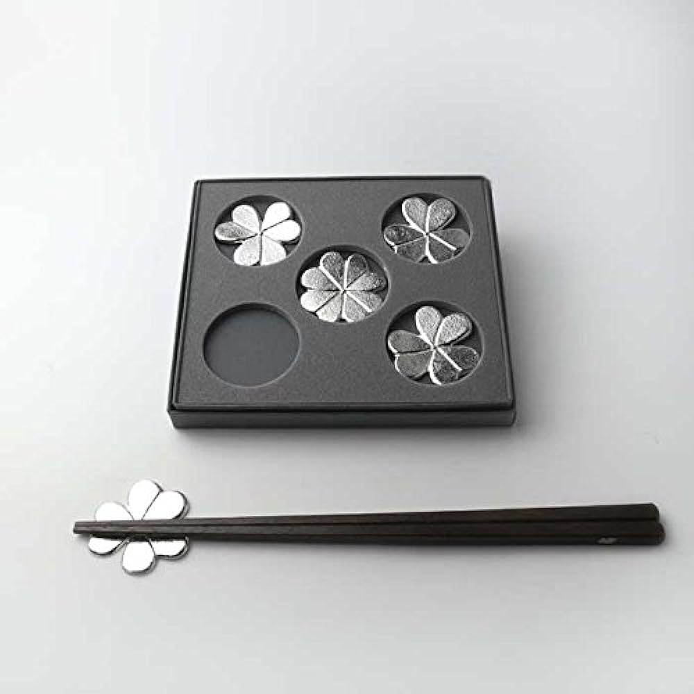 Nousaku chopstick rest - Katabami - 5 pieces [100% tin] 501711