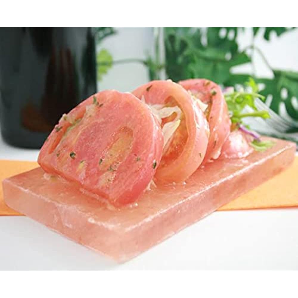 Mineral-rich natural rock salt plates from the Himalayas, 4 rectangular pieces (150mm x 80mm x 13mm) / Yakiniku BBQ equipment Outdoor goods Camping equipment Outdoor salt Pink salt Pink rock salt Rock salt Rock salt plate