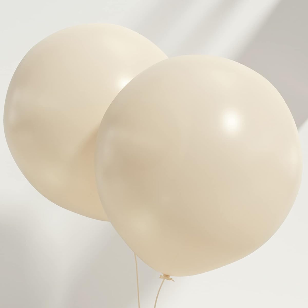 Sand Balloons 18 Inch 12 Pieces White Sand Party Balloons Cream White Balloons Matte White Balloons for Birthday/Baby Shower/Wedding Party Decorations