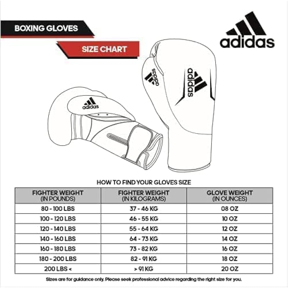 adidas Boxing Gloves Hybrid 250 ADIH250TG //Boxing Sparring Gloves Training Gloves (10oz, Black)