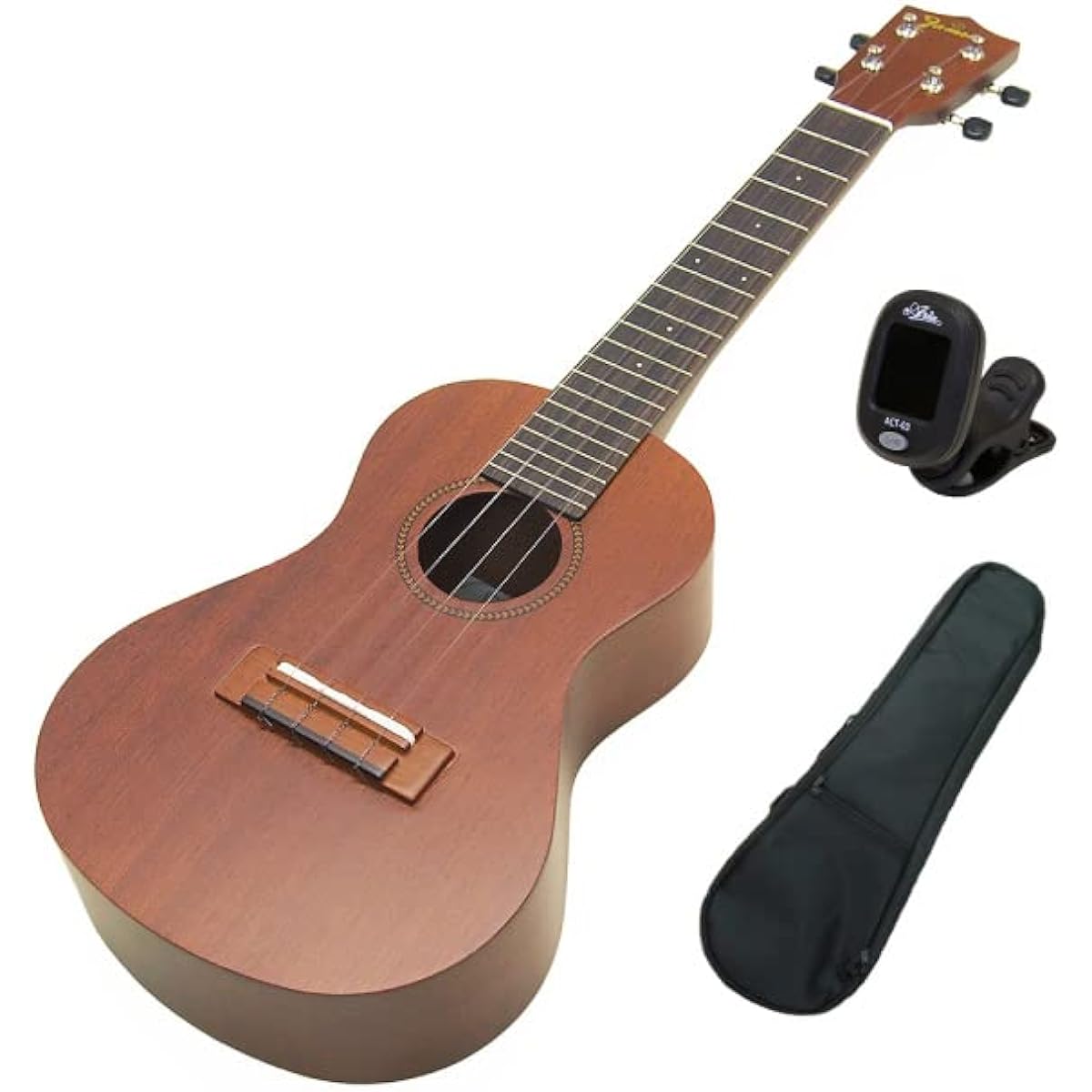Famous Concert Ukulele FC-3 with Tuner Mahogany Body [Reliable Made in Japan] [Higher model than FC-1G] [Suitable for solo play] (u)