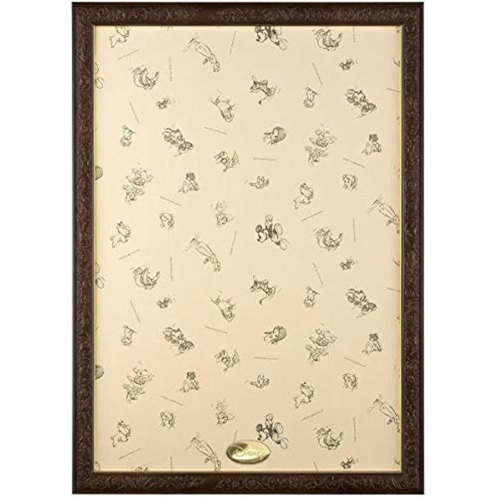 Puzzle Frame Disney Exclusive Art Figure Panel for 1000 Pieces Brown (51x73.5cm) & Puzzle Frame Disney Exclusive Art Figure Panel for 1000 Pieces Pearl White (51x73.5cm) [Set Purchase]