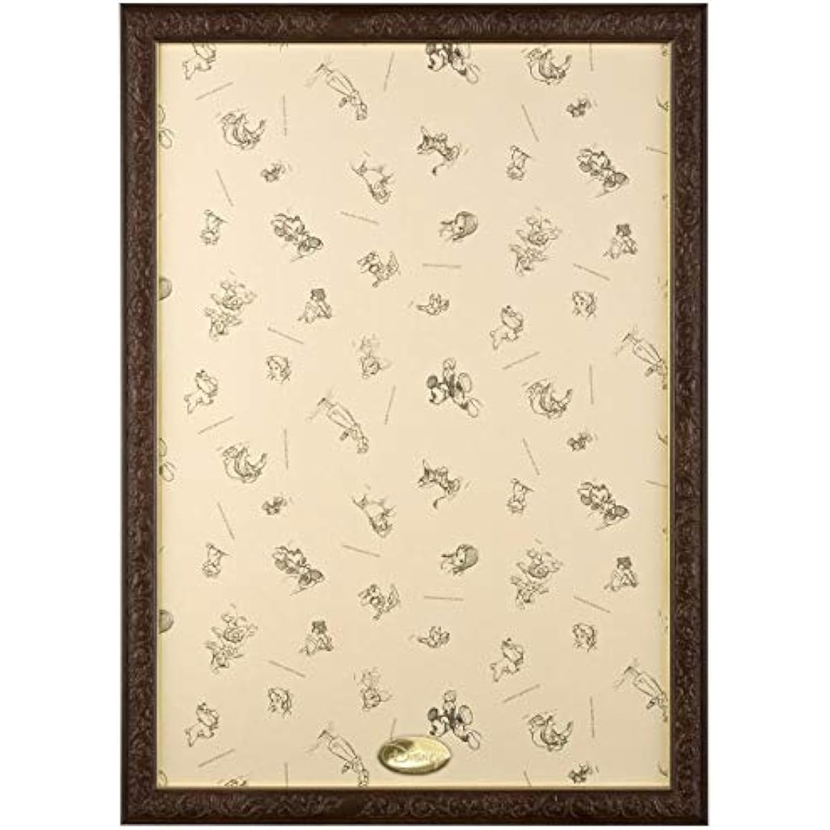 Puzzle Frame Disney Exclusive Art Figure Panel for 1000 Pieces Brown (51x73.5cm) & 1000 Piece Jigsaw Puzzle Tangled (51x73.5cm) [Set Purchase]