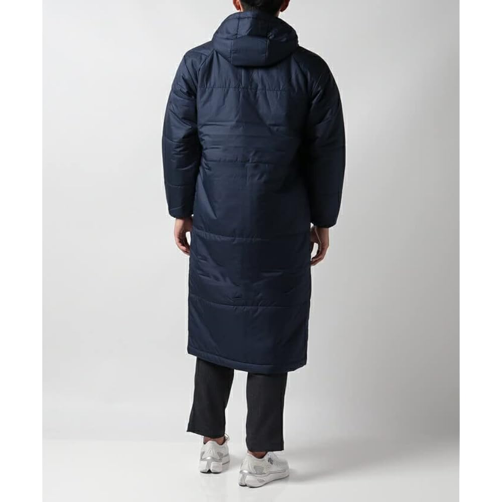 [Umbro] Men's Outerwear Soccer Filling Warm Windproof Water Repellent Stretch Cold Protection Long Coat Removable Hood