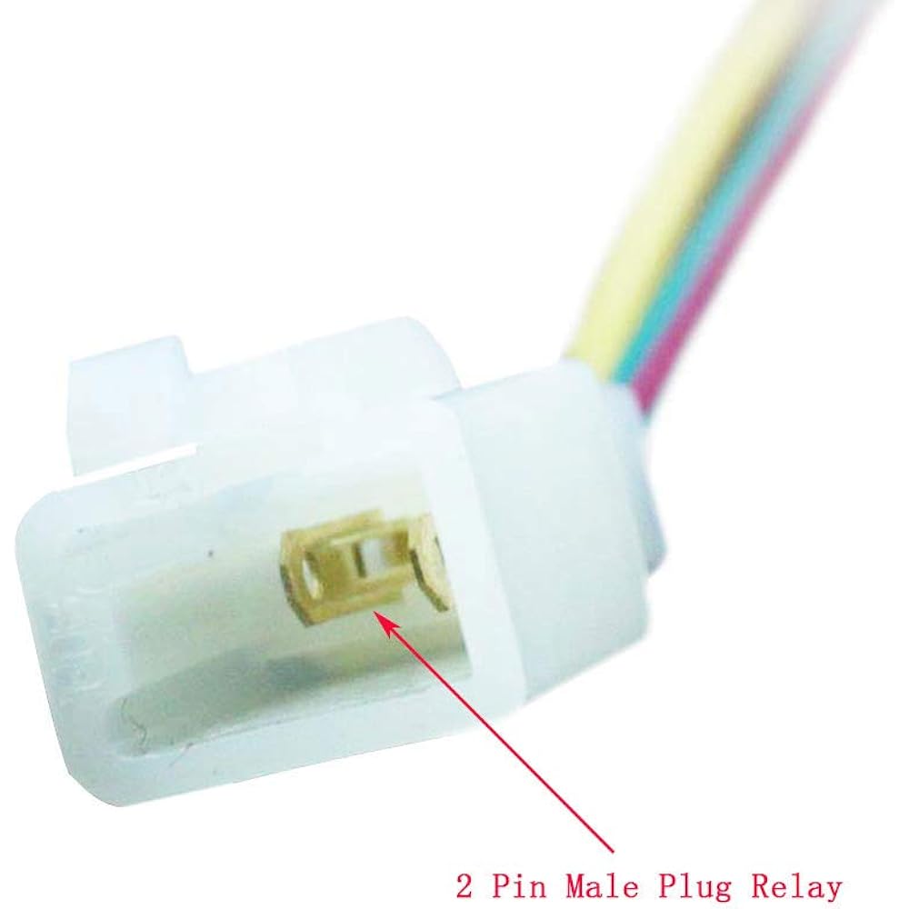 WOOSTAR 2 Pin Starter Solenoid Relay Replacement for 50cc 70cc 90cc 110cc 125cc Taotao Kazuma Sunl ATV Quad Dirt Bike Pocket Bike Go Kart
