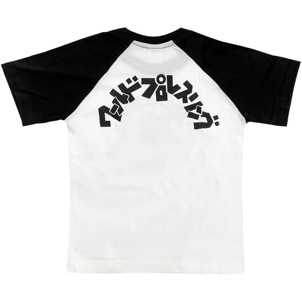 New Japan Pro Wrestling T-shirt Lion Mark Raglan White x Black Kids-S 5362101217