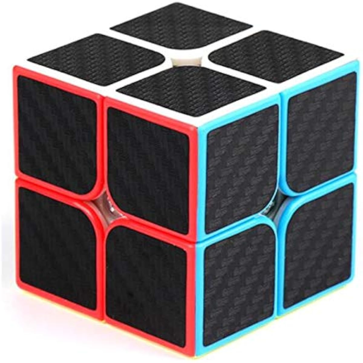 Cuberspeed Speedcubing Bundle Phantom Carbon fibre sticker Magic cube 2x2 3x3 4x4 with 5x5 Stickerless pink with black sticker Speed cube