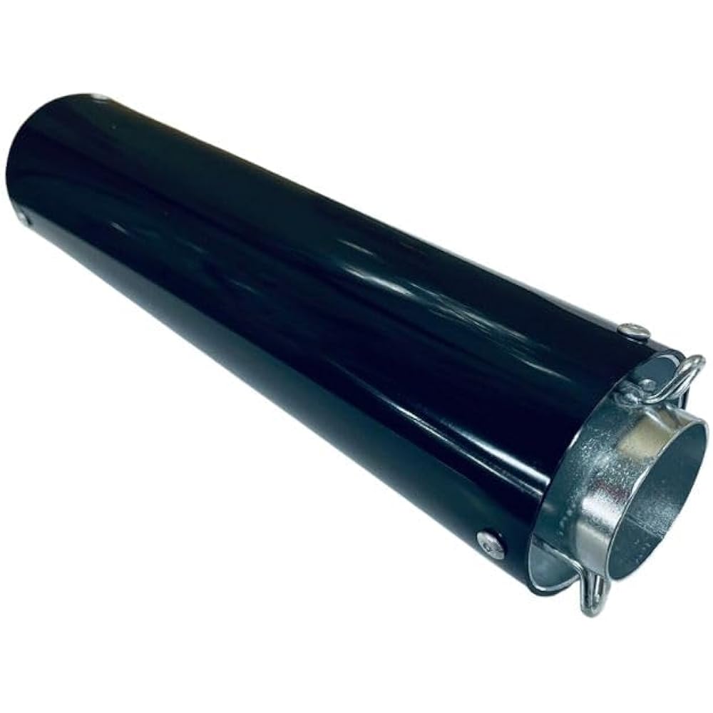 Ende Silencer 42.7Π Selectable Color Band with Spring/General Purpose Aluminum Baffle Inner (Black Silver)