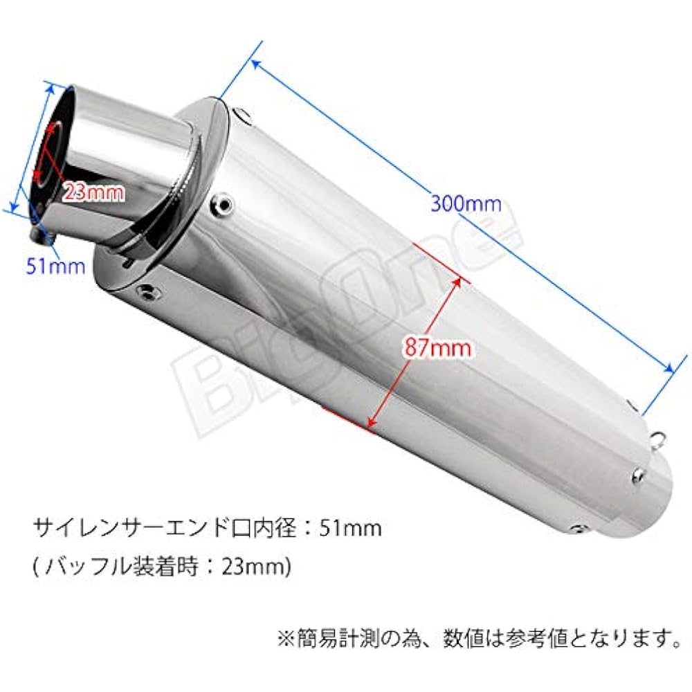 Stock Clearance Sale BigOne GP Muffler Silencer Slip-on 60.5mm Stainless Steel