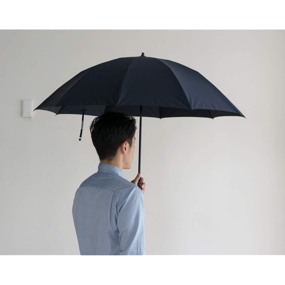 Made in Japan Miratore Folding 60cm 10 Ribs Large Handle Super Water Repellent Fabric 2 Tier Folding Umbrella Komiya Shoten