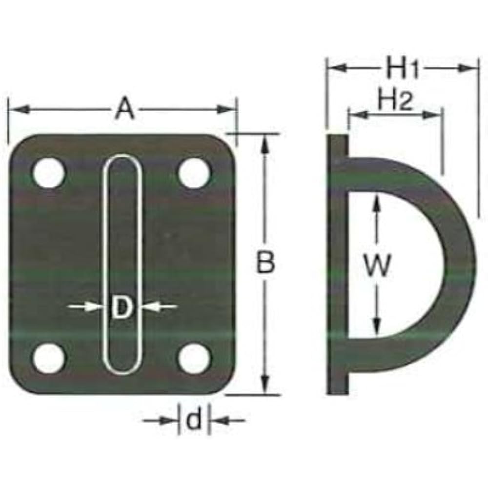 Nissa Chain Sten Square Eye Plate 8mm SPF4080 10 pieces